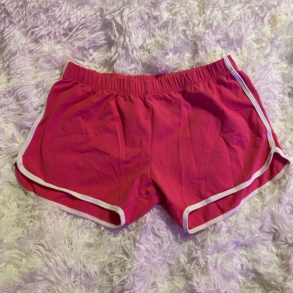 GlassTWO Juniors Large Pink & White Running Shorts (Never Worn)